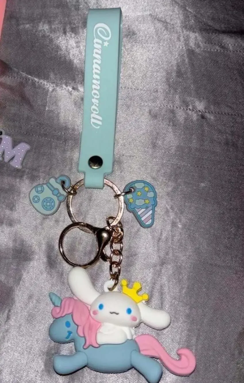 Sanrio Cinnamoroll Collectors Cup with Large Assorted Jewelry and Keychain Bundl